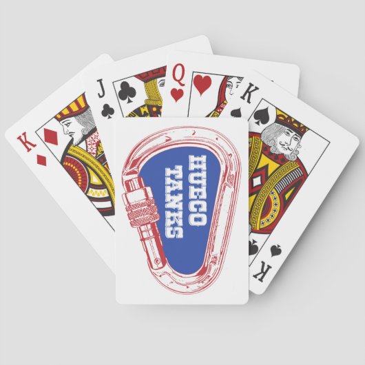 Hueco Tanks Carabiner Pokerkaarten (Achterkant)