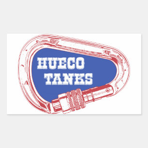 Hueco Tanks Carabiner Rechthoekige Sticker