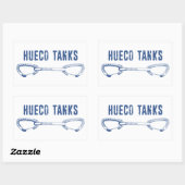 Hueco Tanks die Quickdraw klimmen Rechthoekige Sticker (Vel)