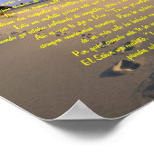 Huellas de Pisadas sobre la arena Poster (Hoek)