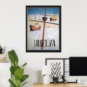 Huelva Fiestas Colombinas Poster (Thuiskantoor)