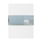 Hues of Bleek Blues Envelope Band Uitnodigingen Wikkel (Achterkant Voorbeeld)