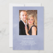 Hues of Blue Floral Wedding Invitation Kaart (Achterkant)