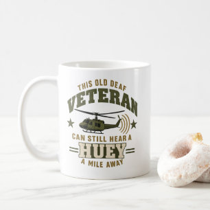 Huey DEZE OUDE DOVE VETERAN KAN NOG STEEDS EEN HUE Koffiemok