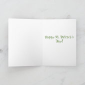 Huey McGoldendoodle St. Patrick's Day card Kaart (Binnen)