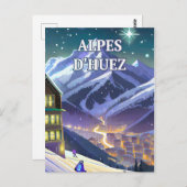 Huez Alpes Briefkaart (Voorkant / Achterkant)
