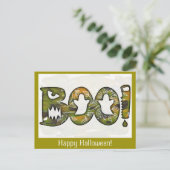 HUEZ Halloween heureux - carte postale ou (Debout devant)