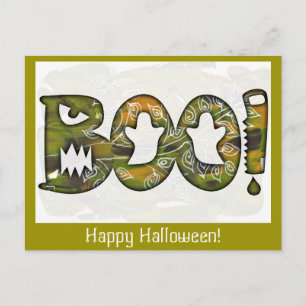 HUEZ Halloween heureux - carte postale ou