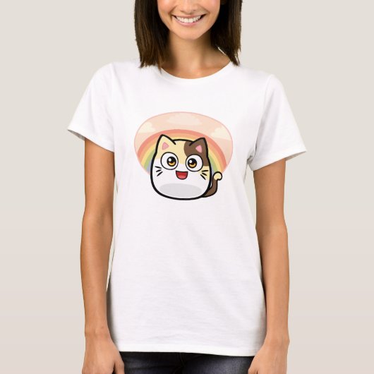 Huez le T-shirt de femmes de chat (Devant)