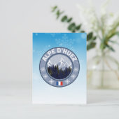 Huez Ski Alpe Briefkaart (Staand voorkant)
