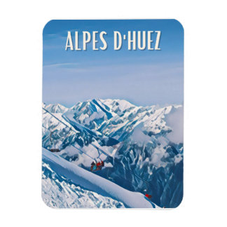 Huez Ski Alpe Magneet