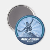 Huez Ski Alpe Magneet (Voorkant / Achterkant)