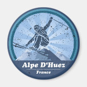 Huez Ski Alpe Magneet (Voorkant)