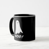 Huez ! Tasse mignonne de Halloween de fantôme de (Devant gauche)