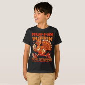 Huffin And Puffin For Stuffing Turkey Trot Squad T-shirt (Voorkant volledig)