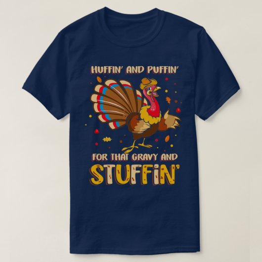 Huffin en Puffin voor die zwaardvis en dommerik T-shirt (Design voorkant)