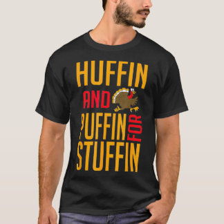 Huffin en puffin voor Thanksgiving met stuffin T-shirt