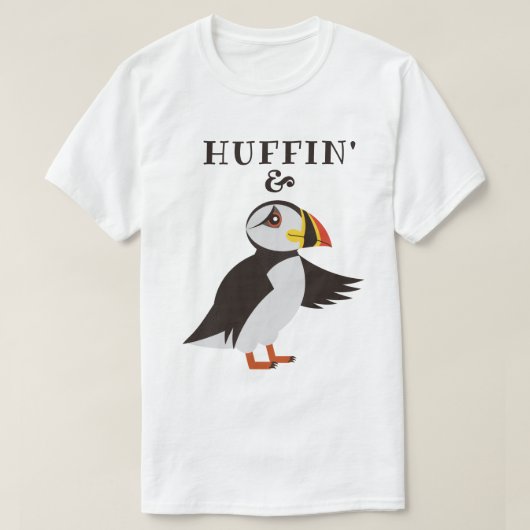 Huffin-n-Puffin T-shirt (Design voorkant)