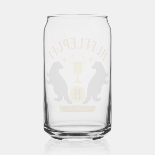 HUFFLEPUFF™ Badger en Cup House Pride Graphic Blikvorm Glas (Achterkant)
