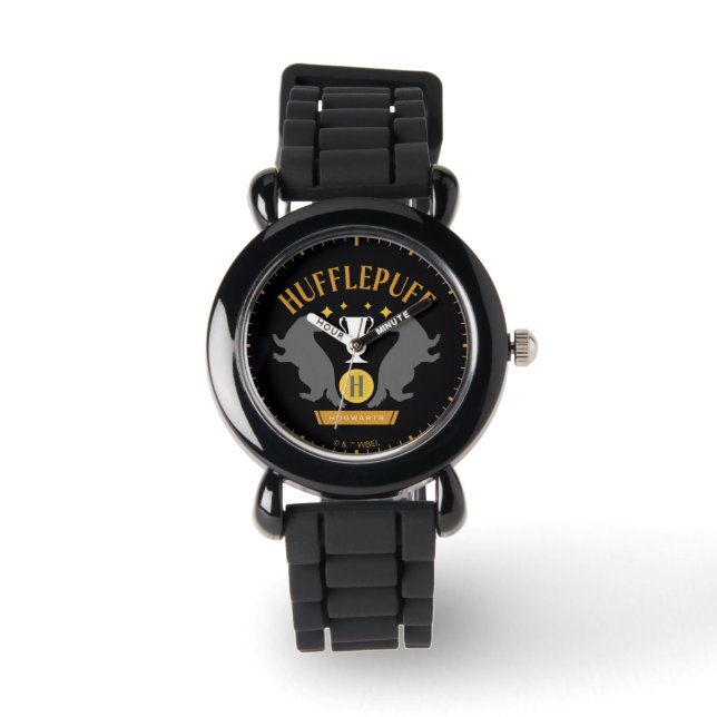 HUFFLEPUFF™ Badger en Cup House Pride Graphic Horloge (Voorkant)