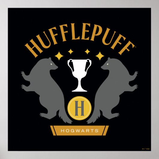 HUFFLEPUFF™ Badger en Cup House Pride Graphic Poster (Voorkant)