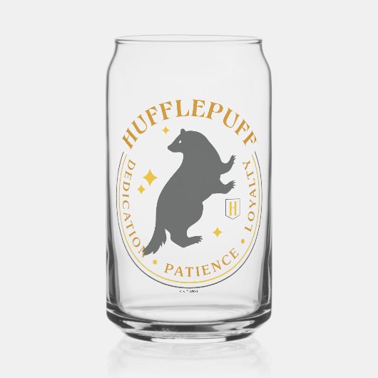 HUFFLEPUFF™ Badger House Pride Badge Blikvorm Glas (Voorkant)