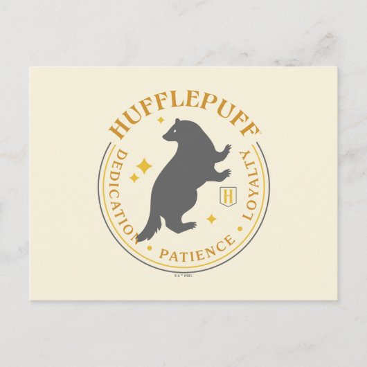 HUFFLEPUFF™ Badger House Pride Badge Briefkaart (Voorkant)