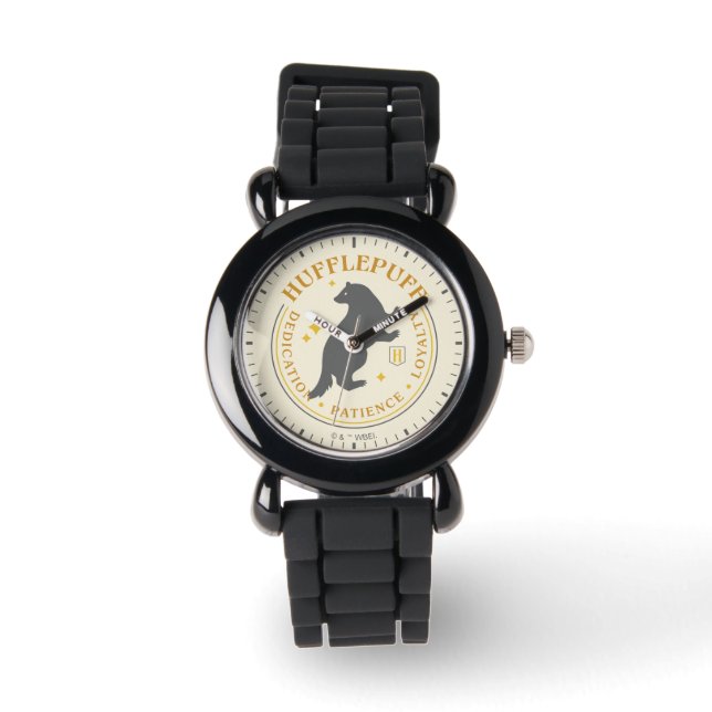 HUFFLEPUFF™ Badger House Pride Badge Horloge (Voorkant)
