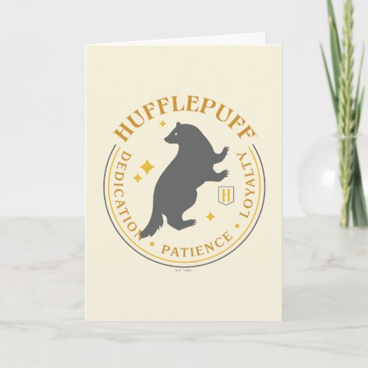 HUFFLEPUFF™ Badger House Pride Badge Kaart (Voorkant)