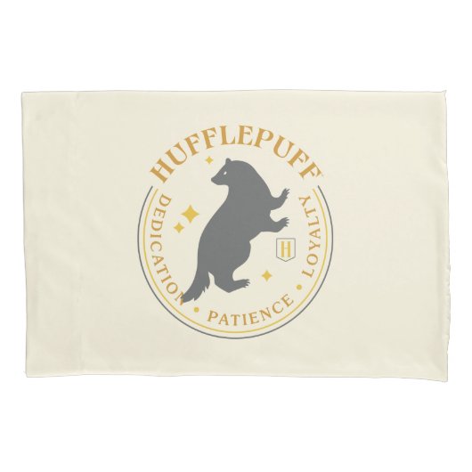 HUFFLEPUFF™ Badger House Pride Badge Kussensloop (Voorkant)