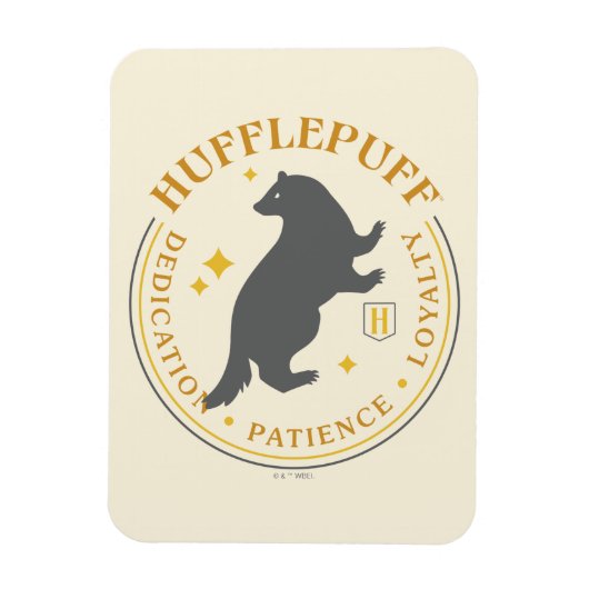HUFFLEPUFF™ Badger House Pride Badge Magneet (Verticaal)