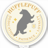 HUFFLEPUFF™ Badger House Pride Badge Sticker (Voorkant)
