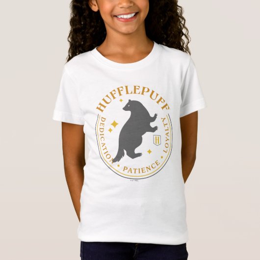 HUFFLEPUFF™ Badger House Pride Badge T-shirt (Voorkant)