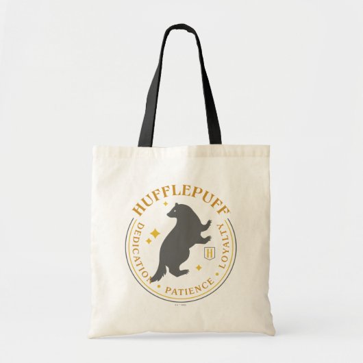 HUFFLEPUFF™ Badger House Pride Badge Tote Bag (Voorkant)