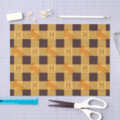 HUFFLEPUFF™ Check Plaid Pattern Tissuepapier (Craft)