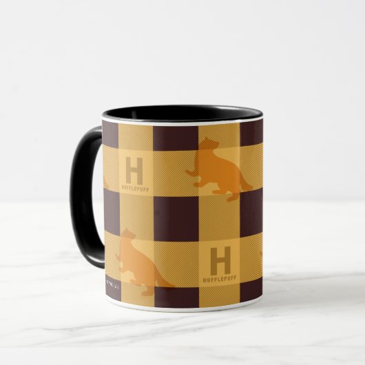 HUFFLEPUFF™ Check Pset Patroon Mok (Voorkant links)