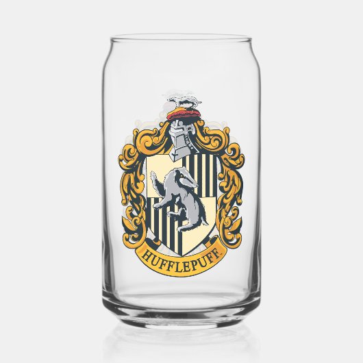 Hufflepuff Crest Blikvorm Glas (Voorkant)