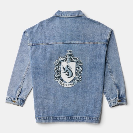 Hufflepuff Crest Blue Denim Jacket (Achterkant)