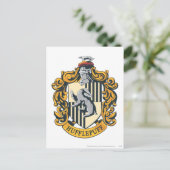 Hufflepuff Crest Briefkaart (Staand voorkant)