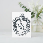 Hufflepuff Crest Briefkaart (Staand voorkant)