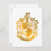 Hufflepuff Crest - geplateerd Briefkaart (Voorkant / Achterkant)
