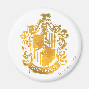 Hufflepuff Crest - geplateerd Magneet