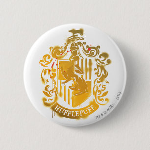 Hufflepuff Crest - geplateerd Ronde Button 5,7 Cm