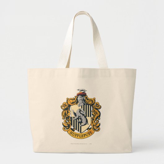 Hufflepuff Crest Grote Tote Bag (Voorkant)