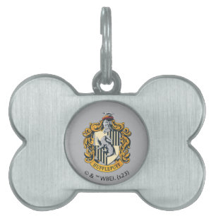 Hufflepuff Crest Huisdieren Naamplaatje