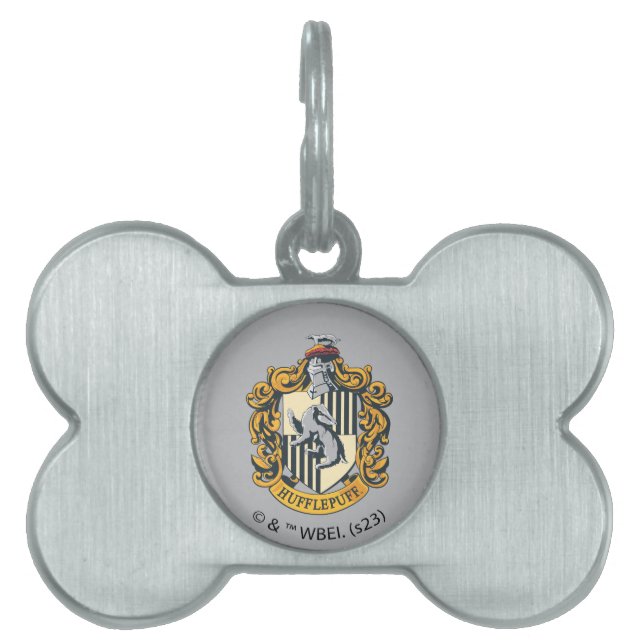 Hufflepuff Crest Huisdieren Naamplaatje (voorkant)