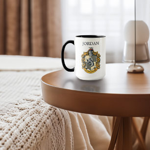 Hufflepuff Crest Jouw namen toevoegen Mok