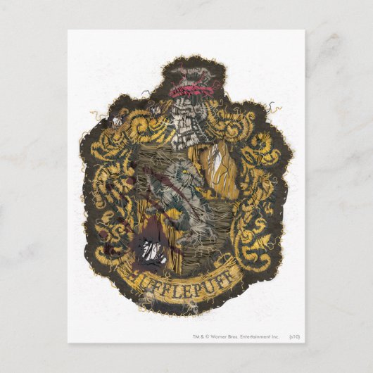 Hufflepuff Crest - vernietigd Briefkaart (Voorkant)