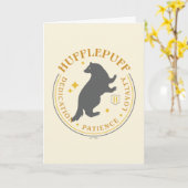 HUFFLEPUFF™ Dasbadges voor trots op de huis Kaart (Gele Bloem)