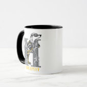 HUFFLEPUFF™ Gebroken embleem Mok (Voorkant links)